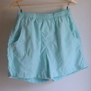 Men’s Columbia PFG Omni-Shade Fishing Shorts Seafoam Green Size S